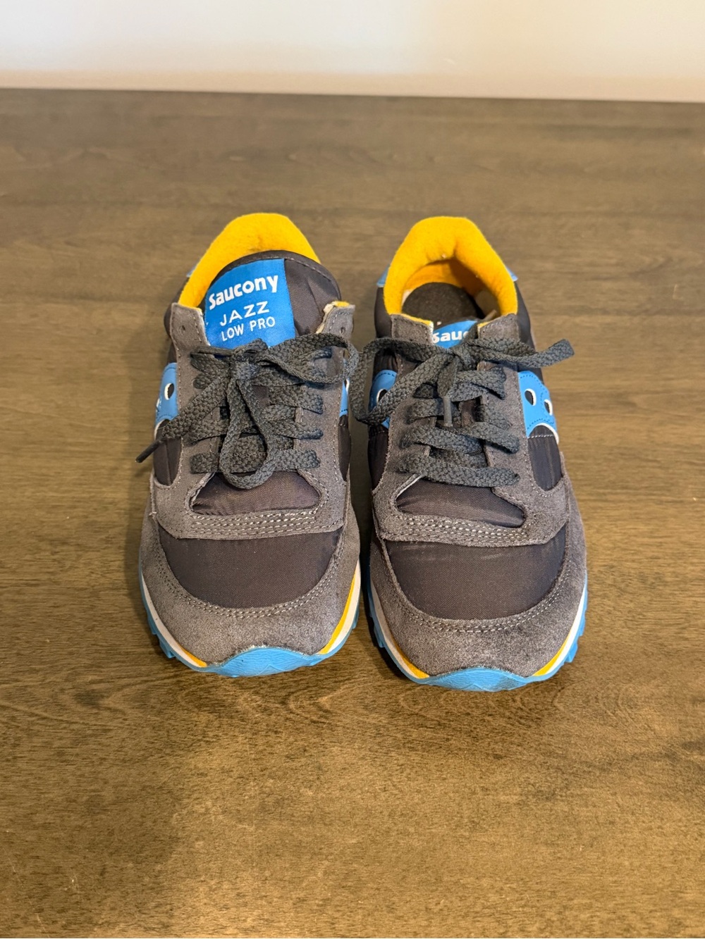 Size 7- Womens Saucony Jazz Low Pro Blue/Gray